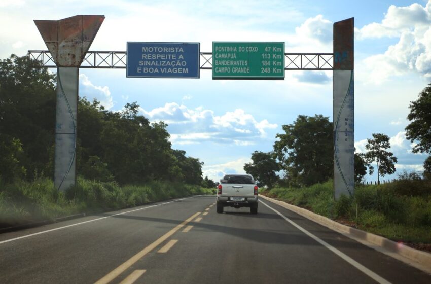  Na reta final, obra na MS-436 impulsiona economia de Camapuã e Figueirão